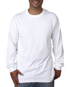 Bayside BA5060 - Adult Long-Sleeve T-Shirt White