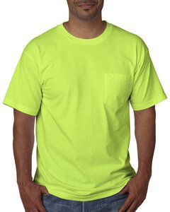 Bayside BA5070 - Adult Short-Sleeve T-Shirt with Pocket Lime Green