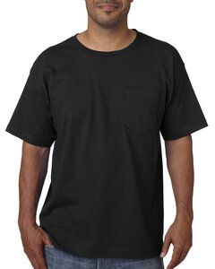 Bayside BA5070 - Adult Short-Sleeve T-Shirt with Pocket Black