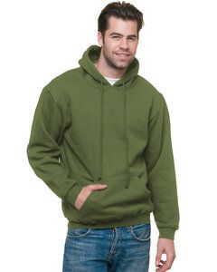 Bayside BA960 - Adult 9.5 oz., 80/20 Pullover Hooded Sweatshirt Olive
