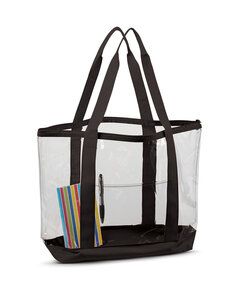Liberty Bags 7009 - Large Clear Tote Black