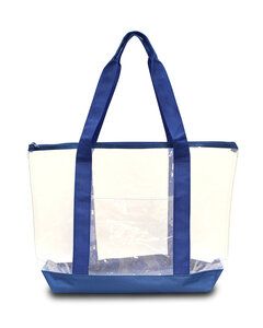 Liberty Bags 7009 - Large Clear Tote Royal