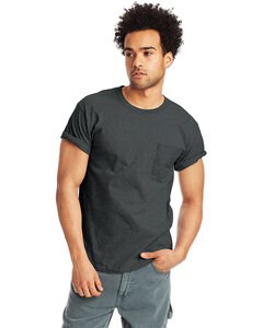 Hanes H5590 - Men's Authentic-T Pocket T-Shirt Charcoal Heather
