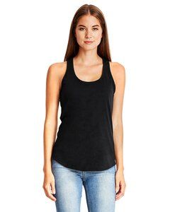 Next Level Apparel 6338 - Ladies Gathered Racerback Tank Black