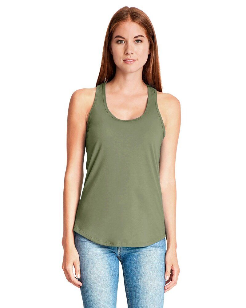 Next Level Apparel 6338 - Ladies Gathered Racerback Tank