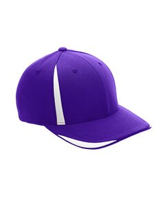 Team 365 ATB102 - by Flexfit Adult Pro-Formance® Front Sweep Cap Sp Purple/Wht