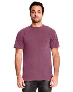 Next Level Apparel 7415 - Adult Inspired Dye Crew with Pocket Shiraz