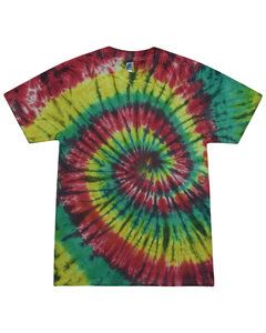 Tie-Dye CD1090 - Adult Burnout Festival T-Shirt rasta