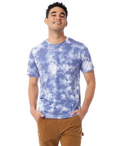Alternative Apparel AA1070 - Unisex Go-To T-Shirt Blue Tie Dye
