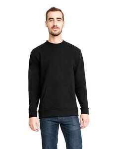 Next Level Apparel 9001 - Unisex Santa Cruz Pocket Sweatshirt Black