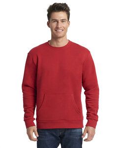 Next Level Apparel 9001 - Unisex Santa Cruz Pocket Sweatshirt Red