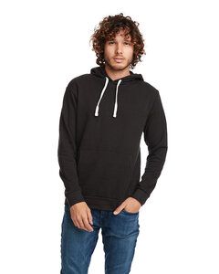 Next Level Apparel 9303 - Unisex Santa Cruz Pullover Hooded Sweatshirt Black