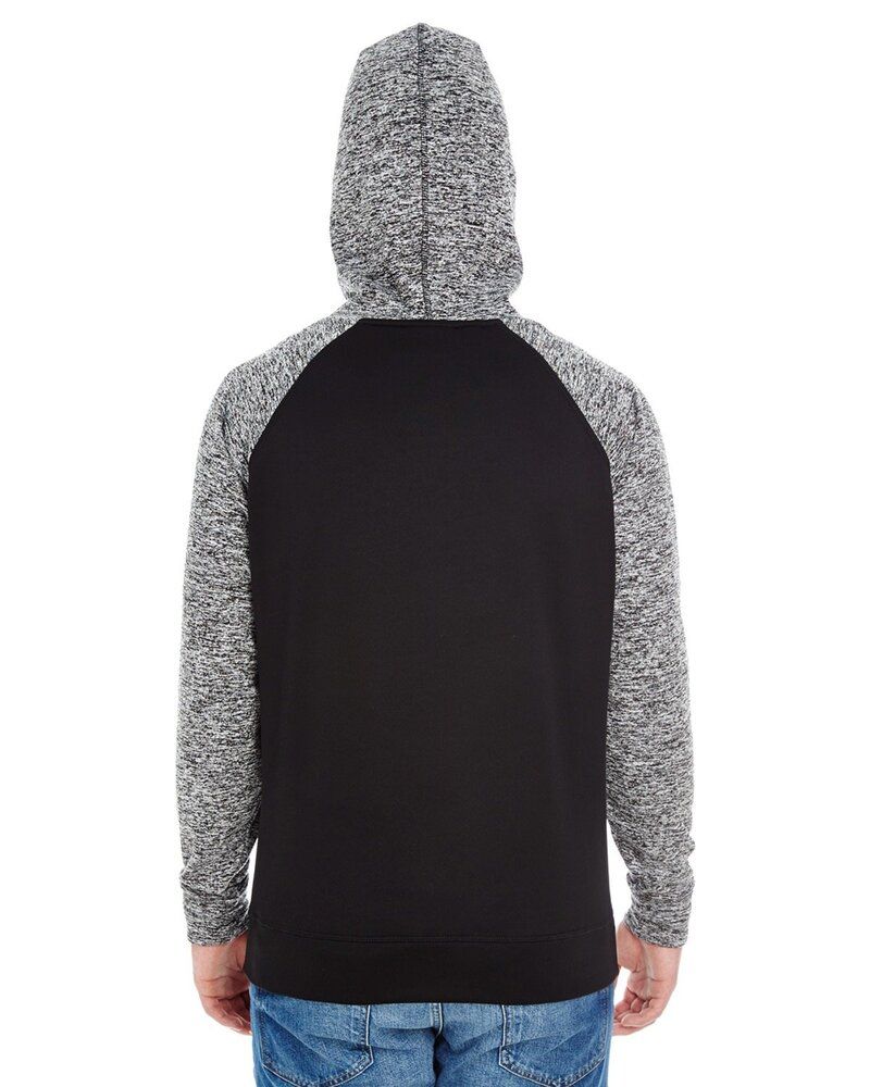 J. America JA8612 - Adult Colorblock Cosmic Pullover Hooded Sweatshirt