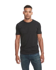 Next Level Apparel N3650 - Unisex Raglan Short-Sleeve T-Shirt Black/Black