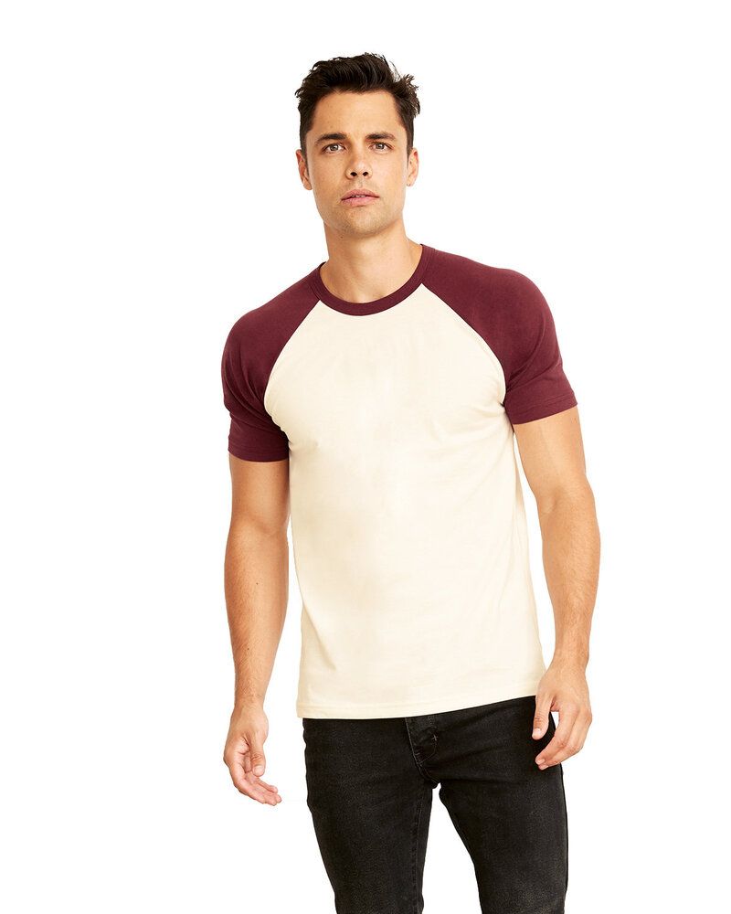 Next Level Apparel N3650 - Unisex Raglan Short-Sleeve T-Shirt