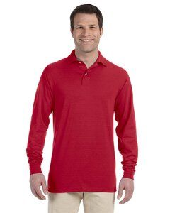 Jerzees 437ML - Adult SpotShield Long-Sleeve Jersey Polo True Red