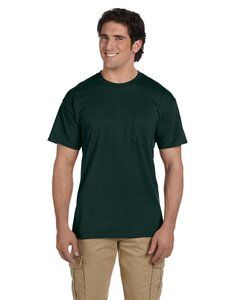 Gildan G830 - Adult 50/50 Pocket T-Shirt Forest Green