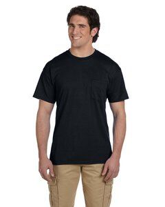 Gildan G830 - Adult 50/50 Pocket T-Shirt Black