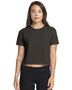 Next Level Apparel N5080 - Ladies Festival Cali Crop T-Shirt Charcoal