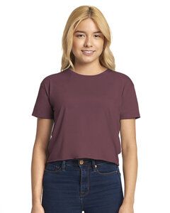 Next Level Apparel N5080 - Ladies Festival Cali Crop T-Shirt Shiraz