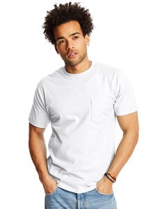 Hanes 5190P - Adult Beefy-T® with Pocket White