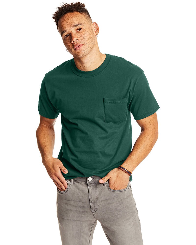 Hanes 5190P - Adult Beefy-T® with Pocket