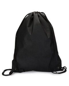 Liberty Bags LBA136 - Non-Woven Drawstring Bag Black