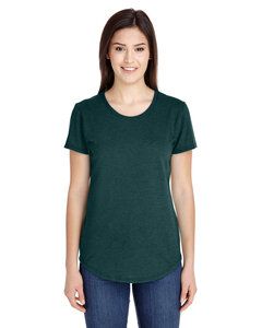 Gildan 6750L - Ladies Triblend T-Shirt Hth Dark Green