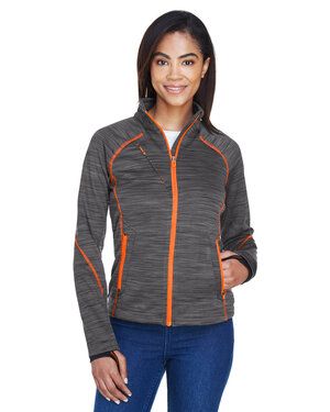 North End 78697 - Ladies Flux Mélange Bonded Fleece Jacket