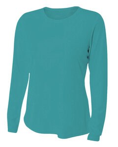 A4 NW3002 - Ladies Long Sleeve Cooling Performance Crew Shirt Teal