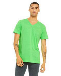 Bella+Canvas 3005CVC - Unisex CVC Jersey V-Neck T-Shirt Neon Green