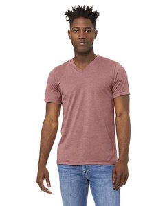 Bella+Canvas 3005CVC - Unisex CVC Jersey V-Neck T-Shirt Heather Mauve