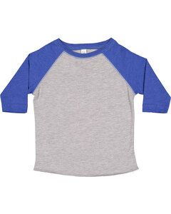 Rabbit Skins RS3330 - Toddler Baseball T-Shirt Vn Hthr/Vn Roy