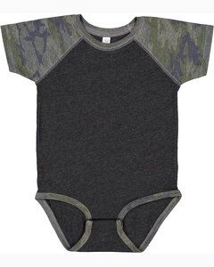 Rabbit Skins RS4430 - Infant Baseball Bodysuit Vn Smke/Vn Camo