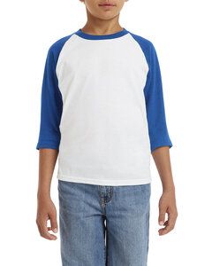 Gildan G570B - Youth Heavy Cotton 3/4-Raglan Sleeve T-Shirt