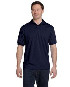 Hanes 054 - Adult 50/50 EcoSmart® Jersey Knit Polo Navy