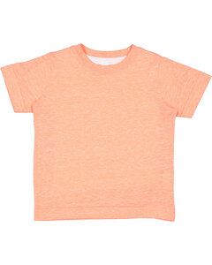 Rabbit Skins 3391 - Toddler Harborside Melange Jersey T-Shirt Papaya Melange