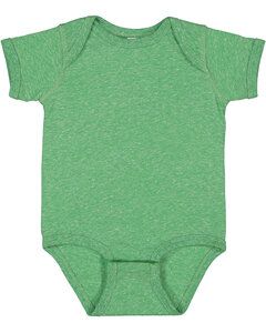Rabbit Skins 4491 - Infant Harborside Melange Jersey Bodysuit Green Melange