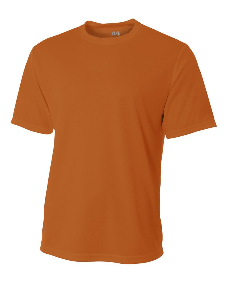 A4 N3252 - Men's Shorts Sleeve Crew Birds Eye Mesh T-Shirt