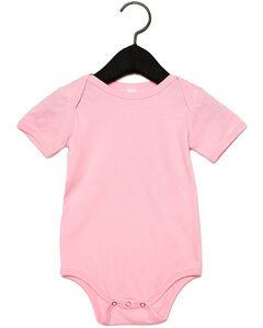 Bella+Canvas 100B - Infant Jersey Short-Sleeve One-Piece Pink