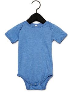 Bella+Canvas 100B - Infant Jersey Short-Sleeve One-Piece Hthr Colum Blue
