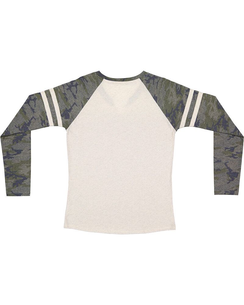 LAT 3534 - Ladies Gameday Mash-Up Long Sleeve Fine Jersey T-Shirt