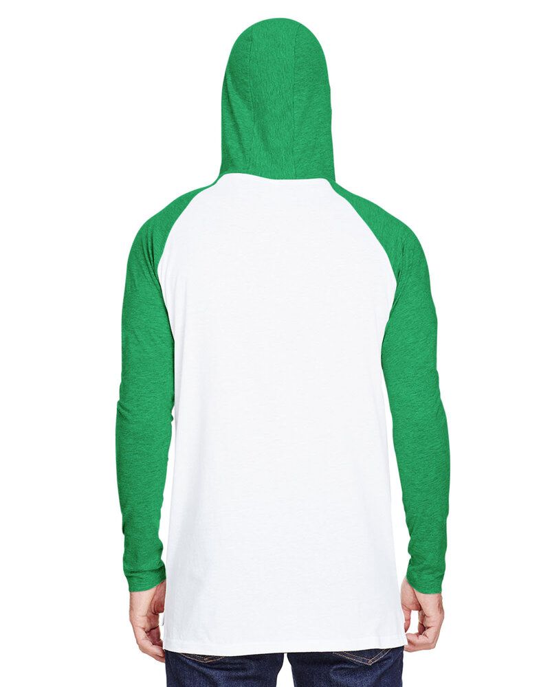 LAT 6917 - Men's Hooded Raglan Long Sleeve Fine Jersey T-Shirt