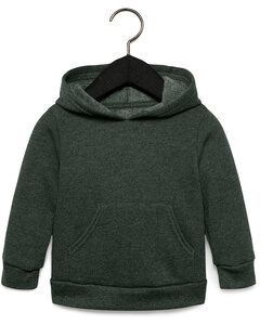 Bella+Canvas 3719T - Toddler Sponge Fleece Pullover Hooded Sweatshirt Heather Forest