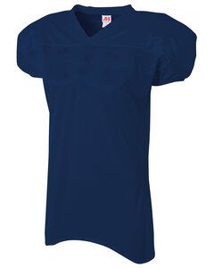 A4 N4242 - Adult Nickleback Tricot Body w/ Double Dazzle Cowl And Skill Sleeve Football Jersey Navy