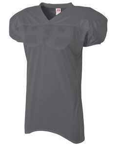 A4 N4242 - Adult Nickleback Tricot Body w/ Double Dazzle Cowl And Skill Sleeve Football Jersey Graphite
