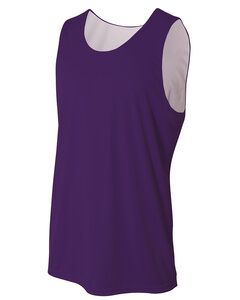 A4 NB2375 - Youth Performance Jump Reversible Basketball Jersey Purple/White