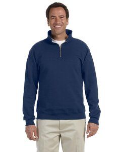Jerzees 4528 - Adult Super Sweats® NuBlend® Fleece Quarter-Zip Pullover J Navy