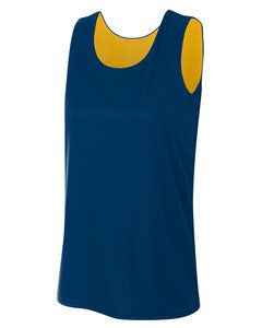 A4 NW2375 - Ladies Performance Jump Reversible Basketball Jersey Navy/Gold