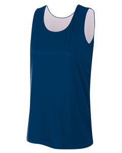 A4 NW2375 - Ladies Performance Jump Reversible Basketball Jersey Navy/White